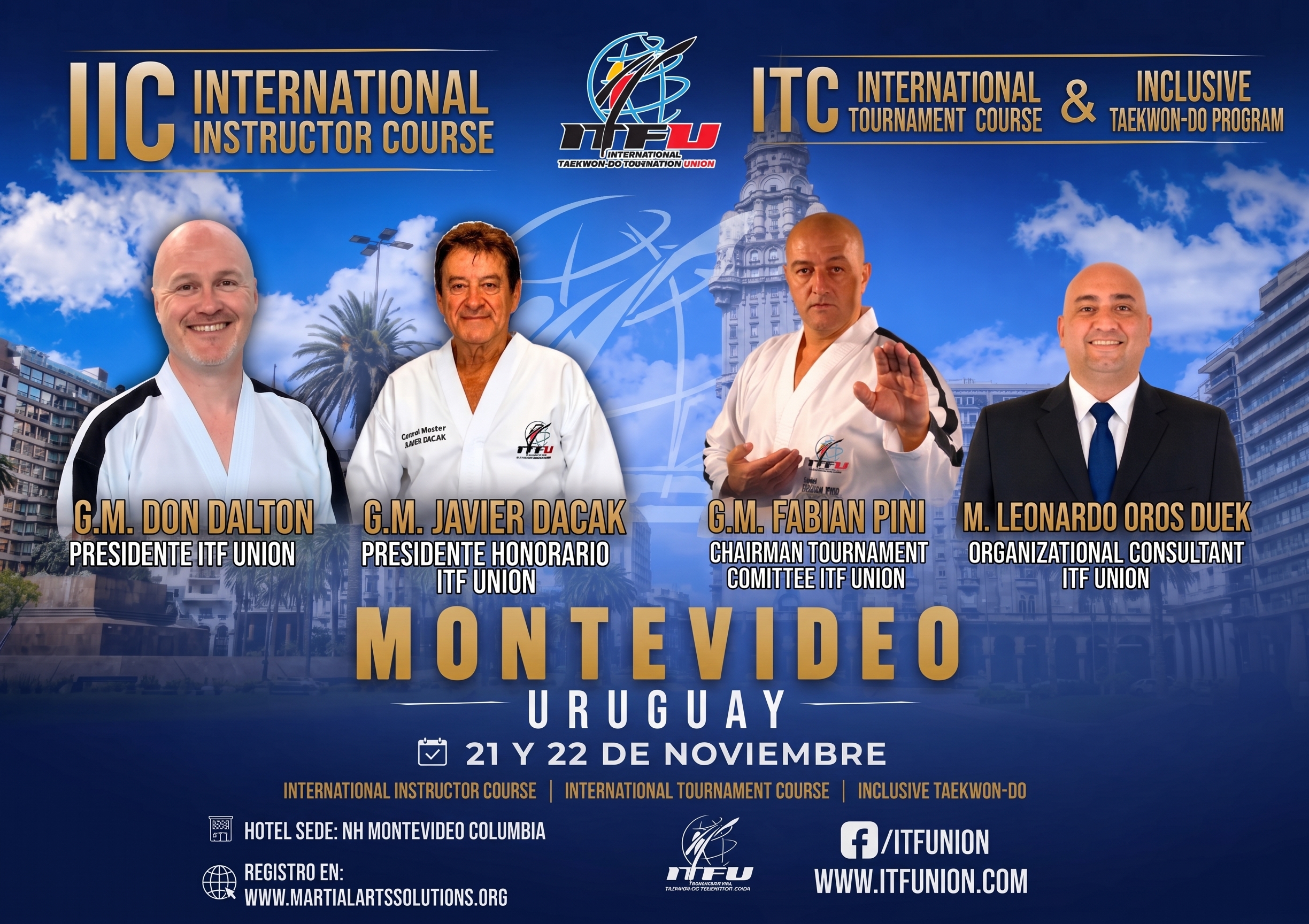 Curso Internacional de Instructores y Torneos IIC & ITC ITF Union 2026 – Montevideo Uruguay