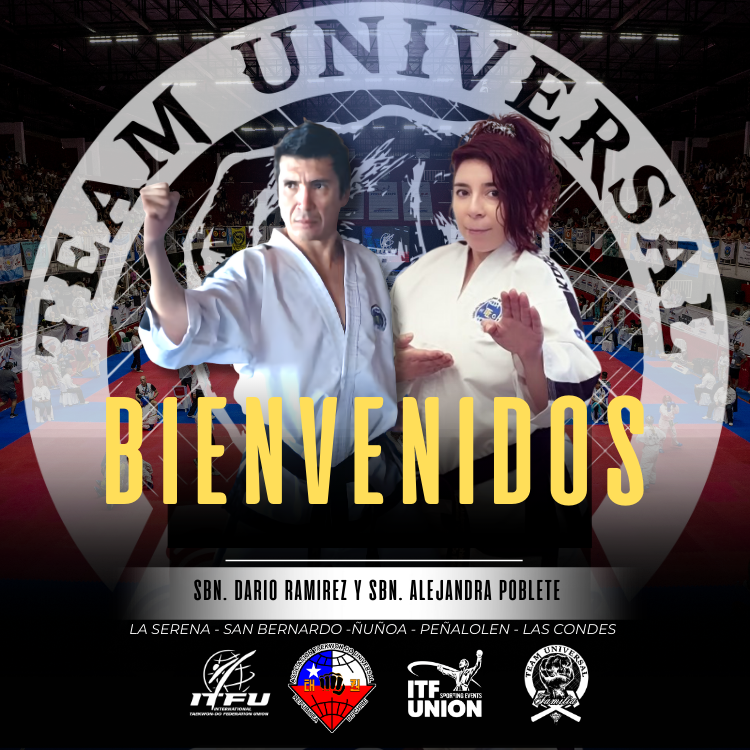Universal Chile da la bienvenida a Sabumnim Darío Ramírez V Dan y Sabumnim Alejandra Poblete IV Dan